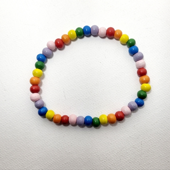 🕳️ Rainbow Wood Bracelet - Picture 2 of 4